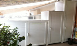 Κατασκευασμένες εξ ολοκλήρου ο σκελετός από προφίλ αλουμινίου βαρέως τύπου.