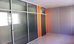 Διαχωριστικά αλουμινίου με περσίδες και τυφλά με μελαμίνες Τυφλά πανέλα κατασκευασμένα από μελαμίνη 8+8mm