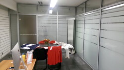 Χώρισμα αλουμινίου με φεγγίτη Χώρισμα duble glazed